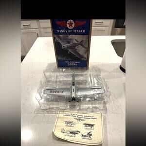 1932 Northrop GAMMA Airplane Model Bank – Wings of TEXACO NOS #529-69  🛩 Vintag